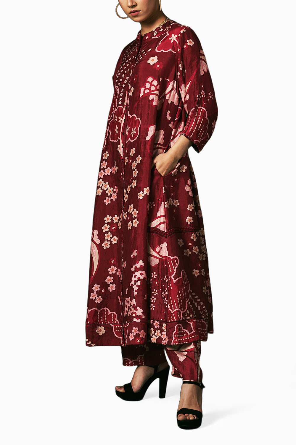 Hibiscus Kurta Set