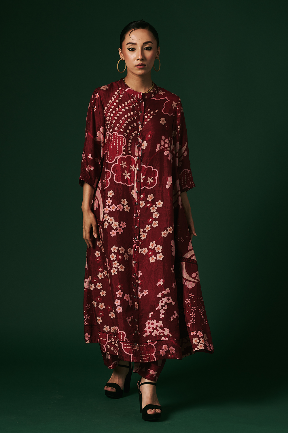 Hibiscus Kurta Set