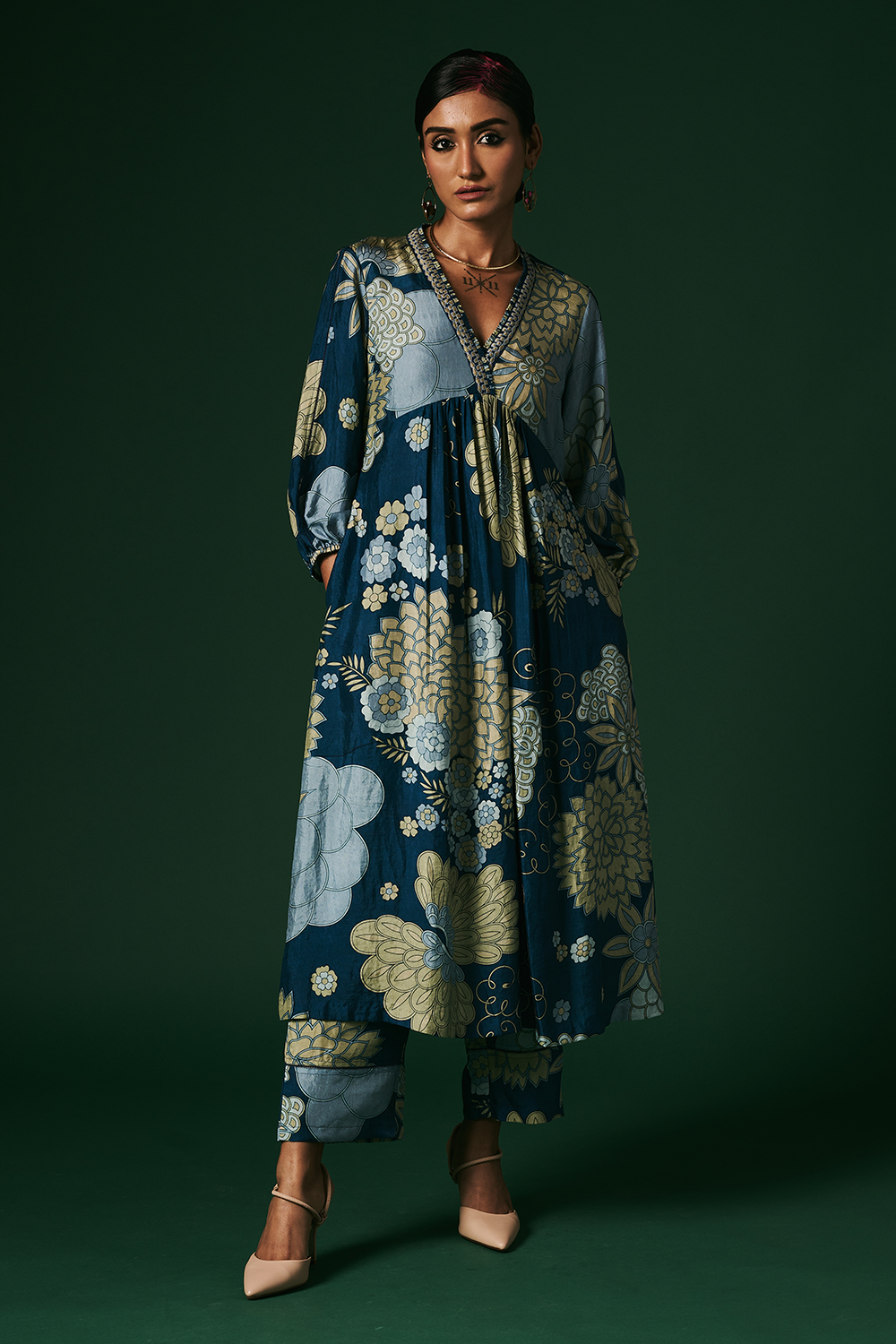 Mahonia Indigo Kurta Set