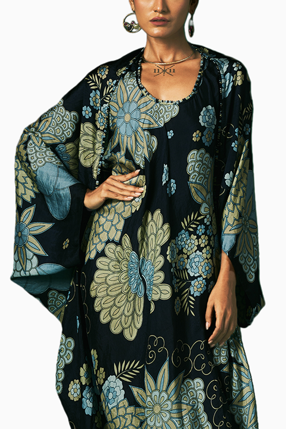 Aconite Dress with Cape