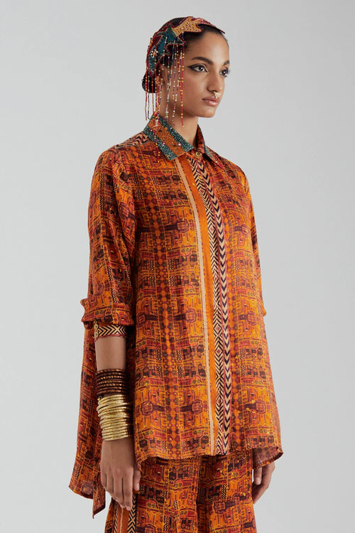 Yellow Atri Straight Shirt