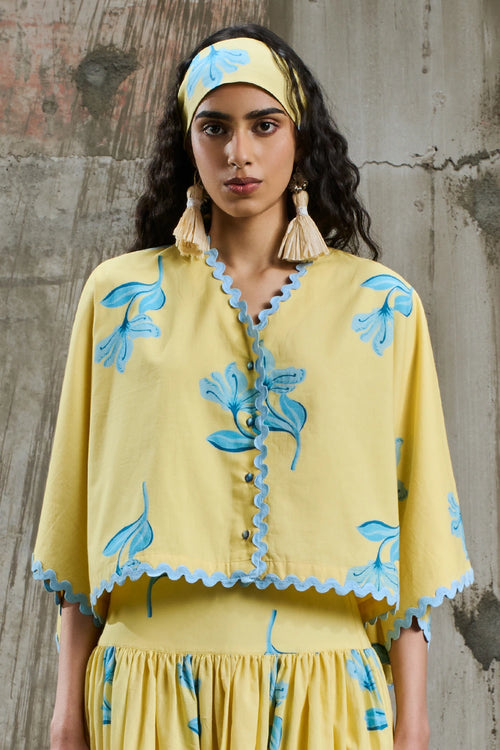 Sunlit Bloom Batwing Shirt