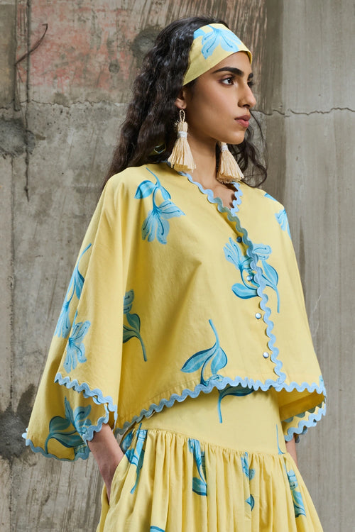 Sunlit Bloom Batwing Shirt