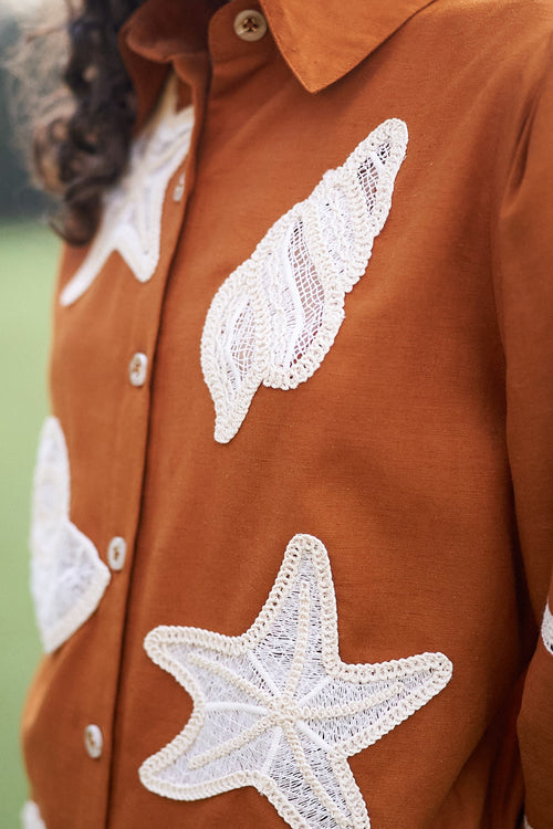 Rust Orange Marina Co-ord Set