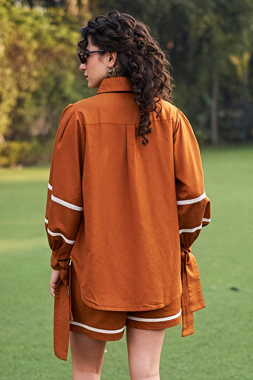 Rust Orange Marina Co-ord Set
