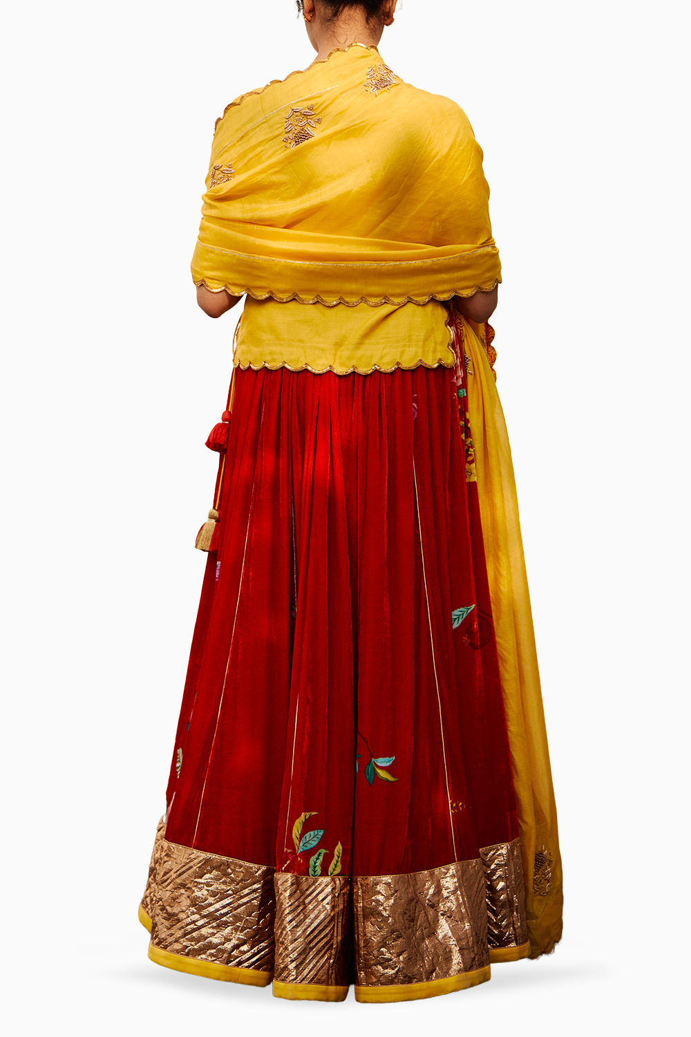 Rani Champa Makhmal Lehenga Set