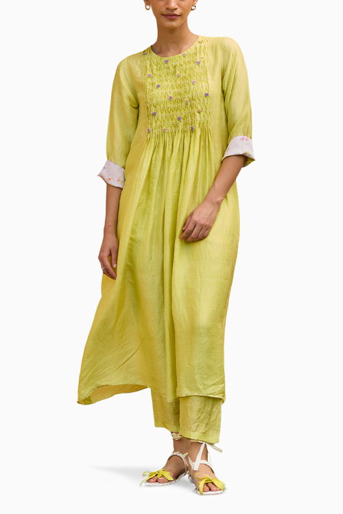 Radiant Lime Kurta Set