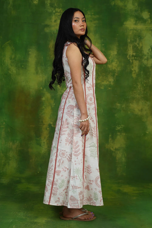 Village Life A Line Dress