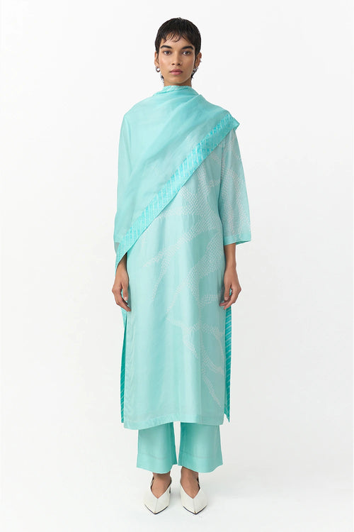 Vena Monsoon Blue Dupatta