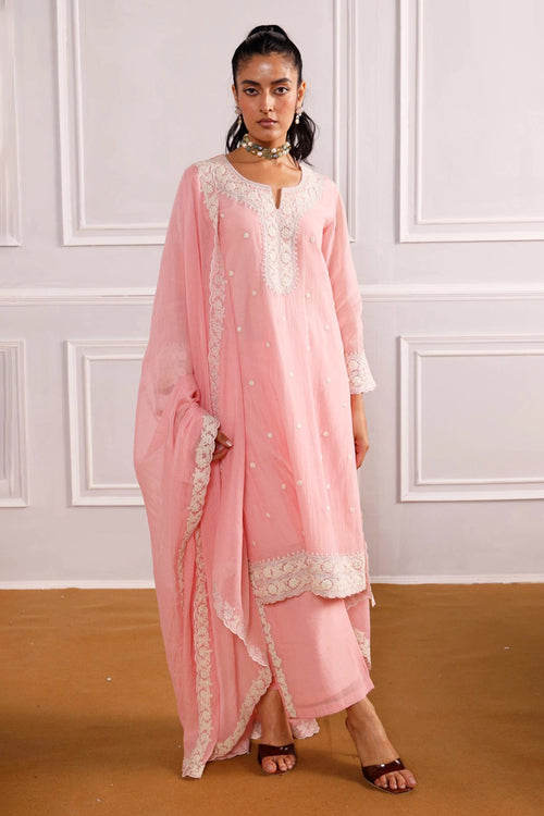 Rangat Light Pink Kurta Set