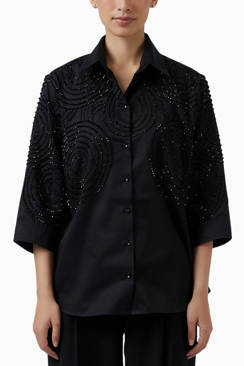 Celeste Black Shirt