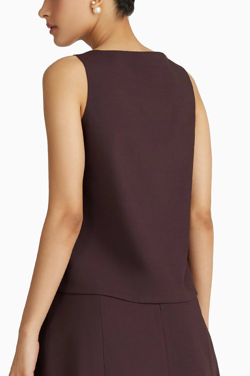 Plum Suiting Sleeveless Top