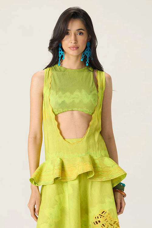Lime Green Sally Blouse