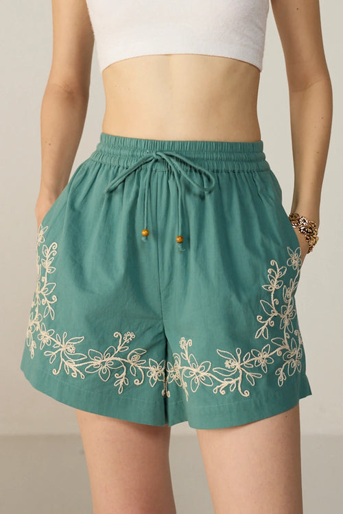 Teal Malibu Shorts
