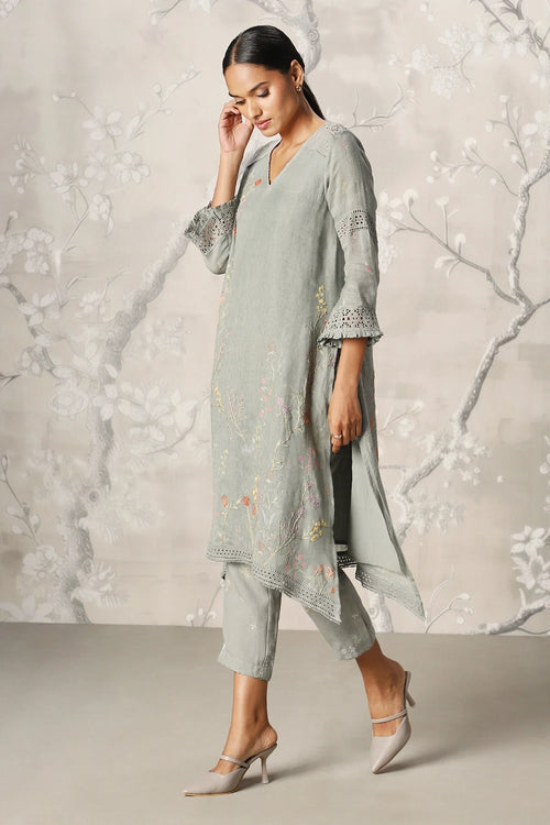 Walk in the Clouds Fly Free Jade Tunic and Pant Set