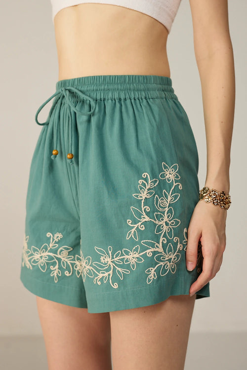 Teal Malibu Shorts