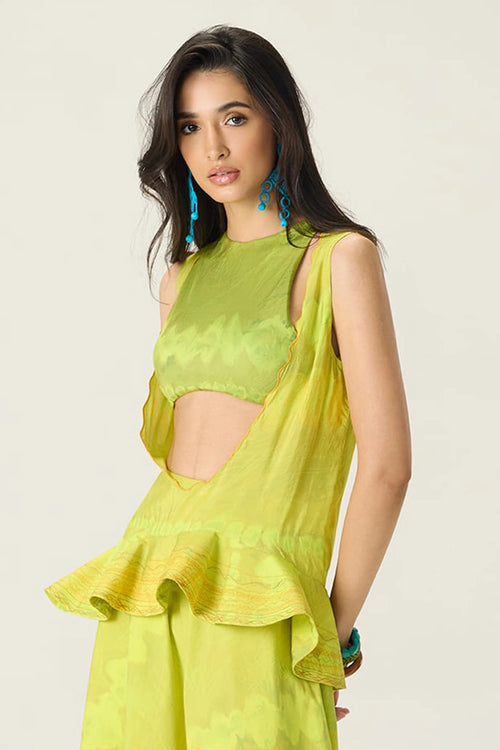 Lime Green Sally Blouse