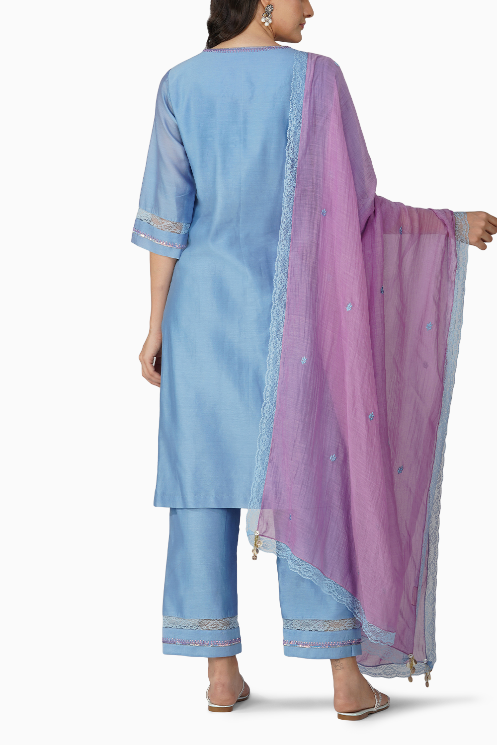 Starry Border Kurta Set