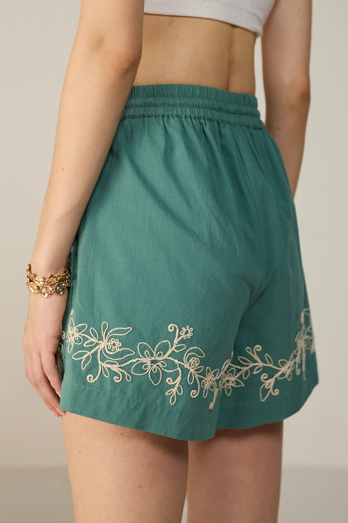Teal Malibu Shorts