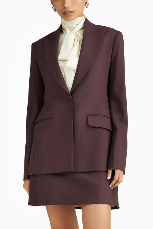 Plum Suiting Blazer