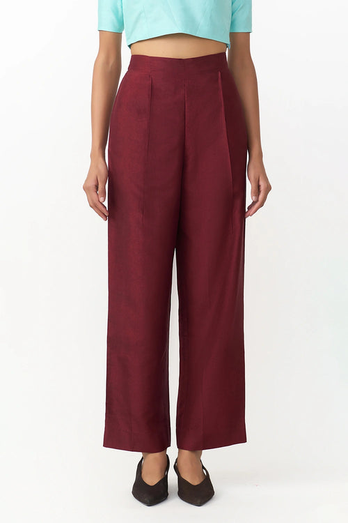 Staple Burgundy Trouser