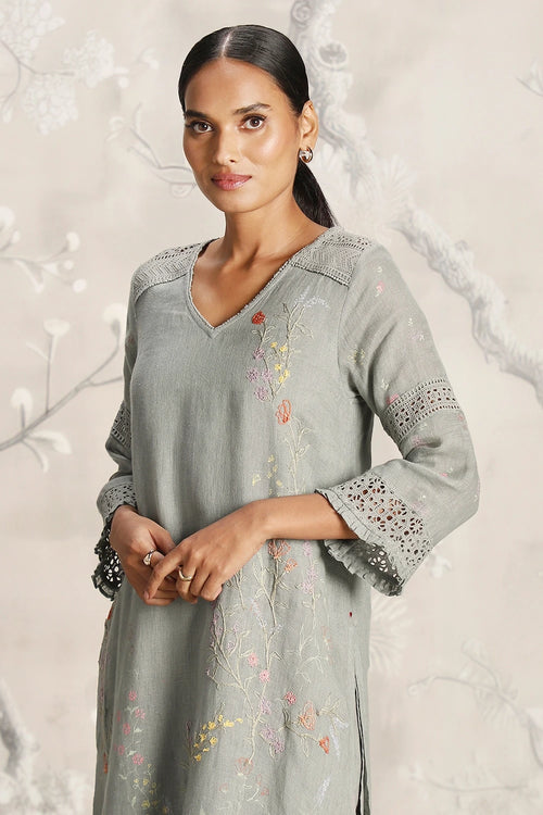 Walk in the Clouds Fly Free Jade Tunic and Pant Set