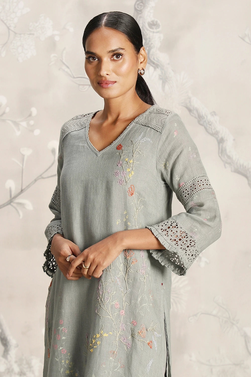 Walk in the Clouds Fly Free Jade Tunic and Pant Set