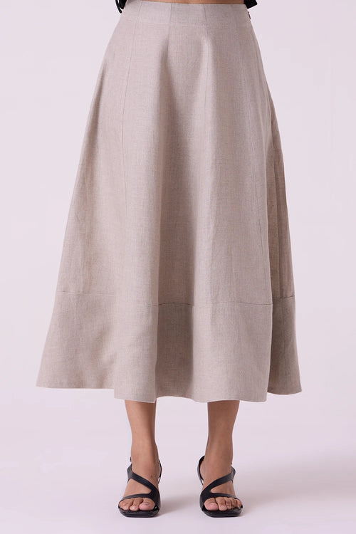 Marner Beige Linen Skirt