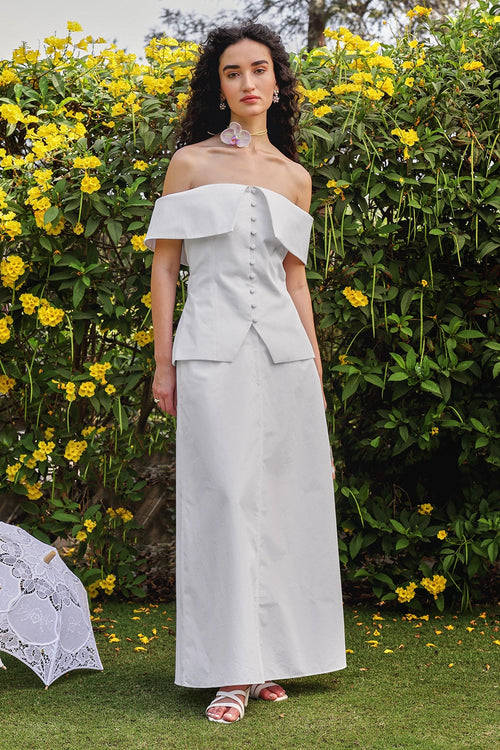 White Mia Co-ord Set