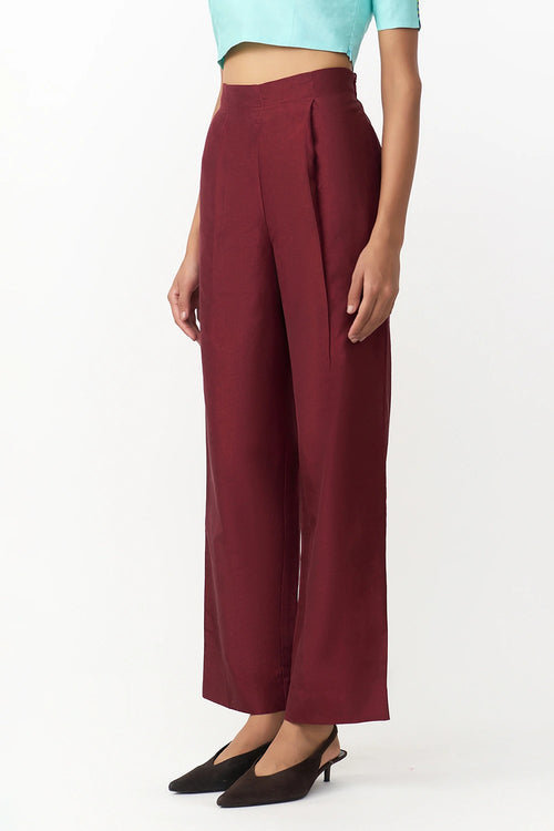 Staple Burgundy Trouser