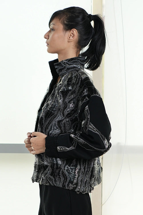 Black Hand Wave Jacket