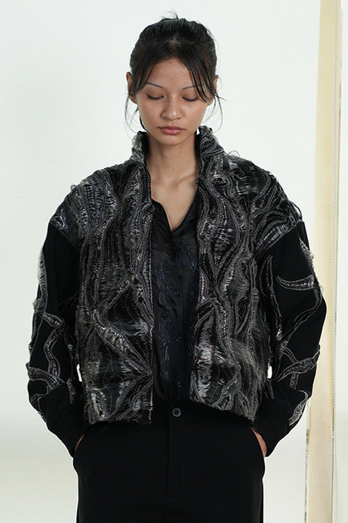 Black Hand Wave Jacket