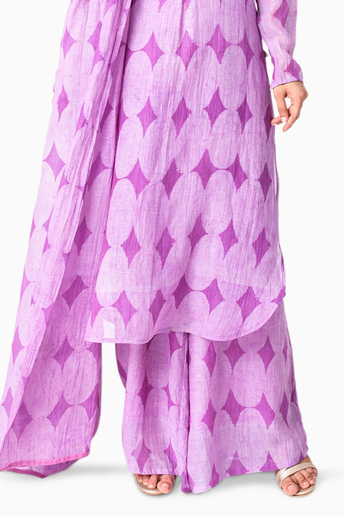Plum Shima Tama Dupatta Set