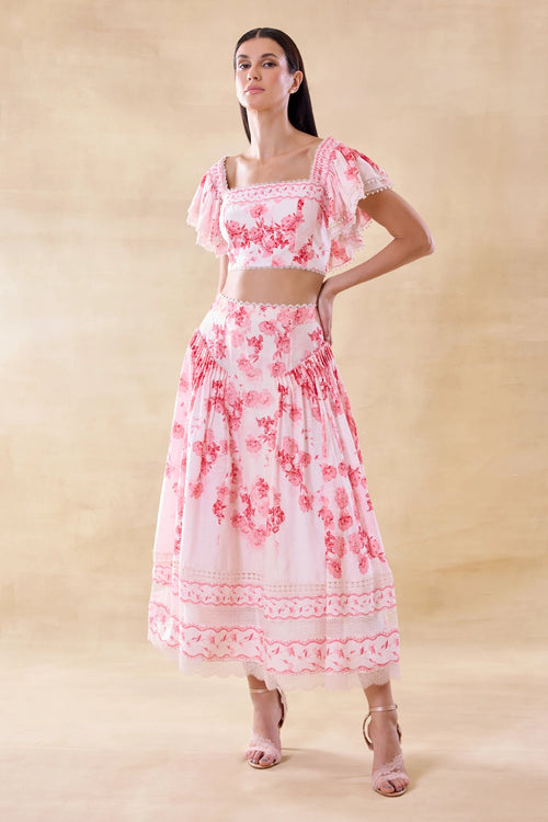 Rosewater Melody Skirt Set
