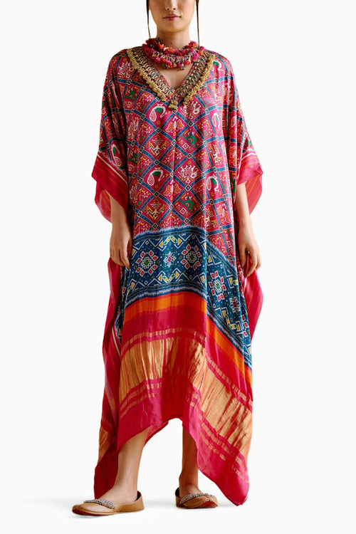 Advaita Fushia Kaftan
