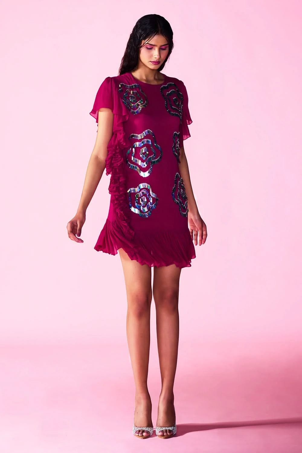 and romeo pink dress And Romeo Lacy Sweet Print JSK by Indie Brand