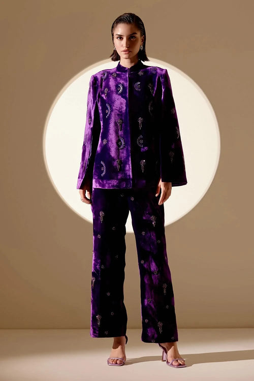 Purple EnchantÃƒÂ© Cape And Pants Set