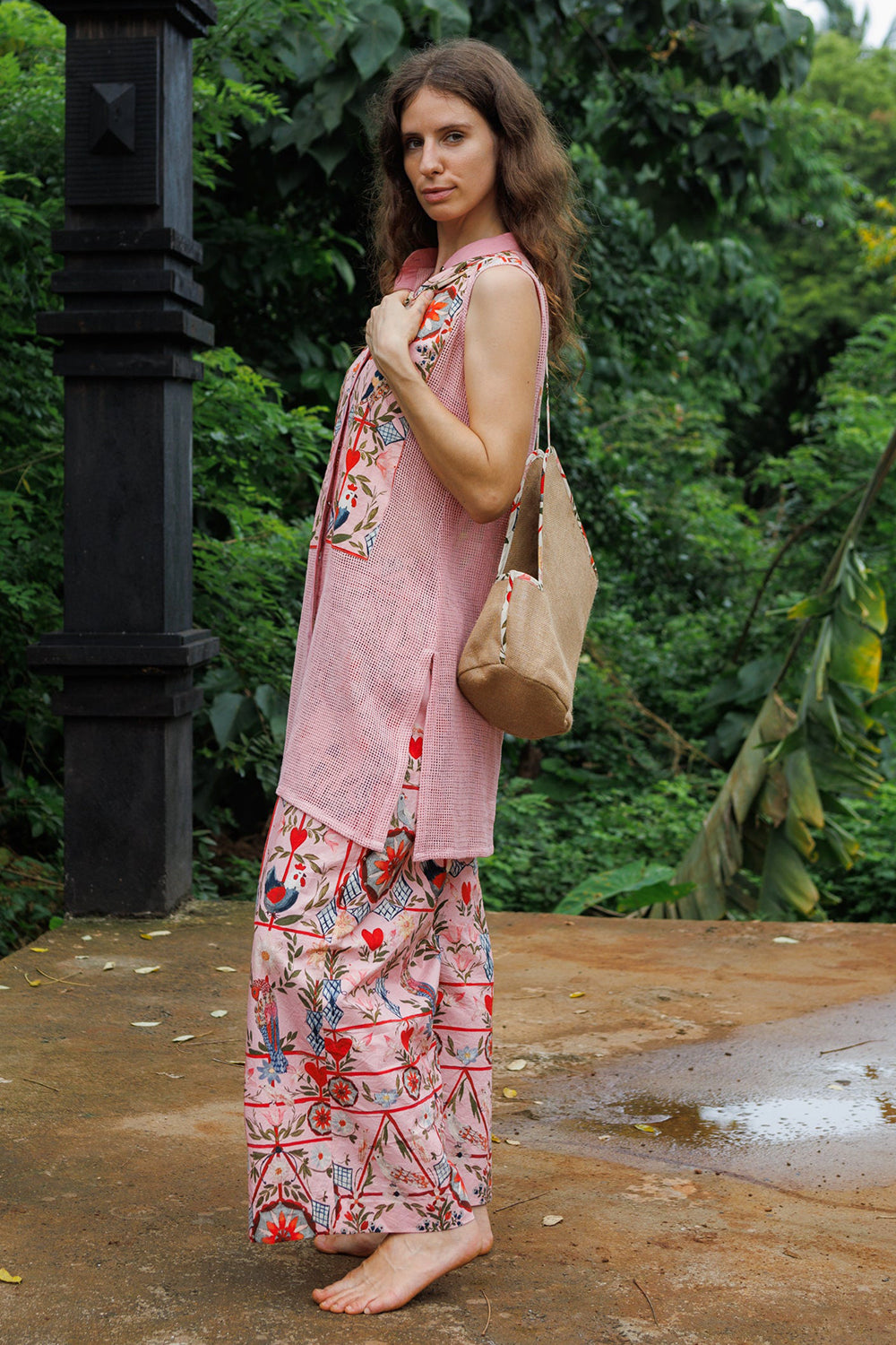 Cloud Pink Whisper Crochet Co-Ord Set