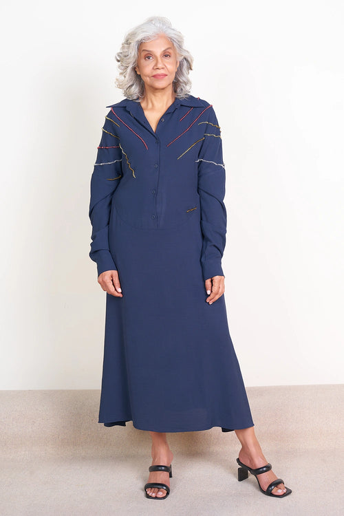 Pinched Shirt Dress
