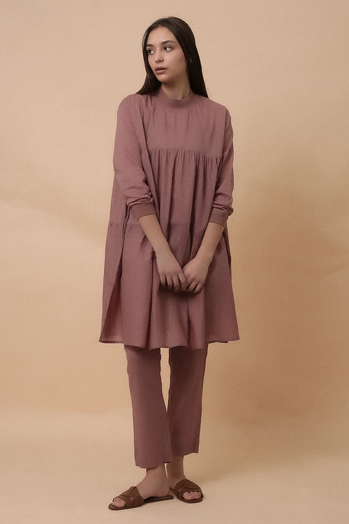 Blush Mul Rib Vena Co-ord Set