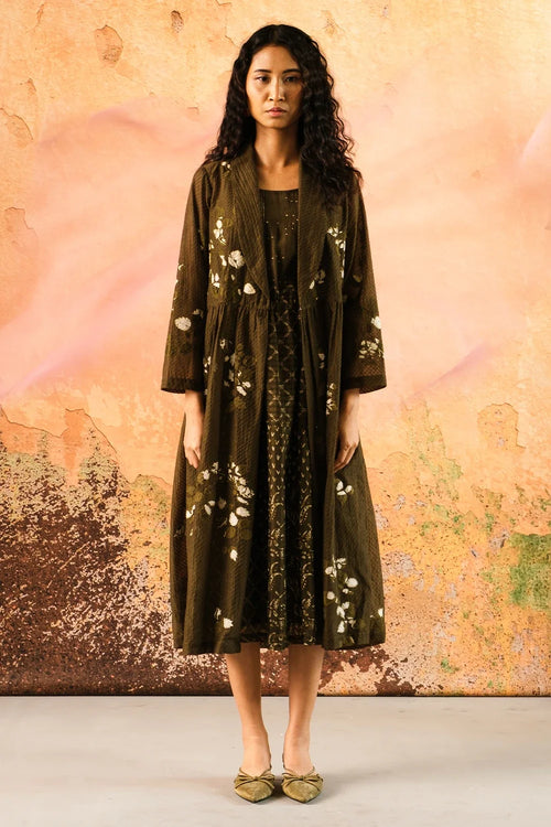 Olive Tide Jacket Dress Set