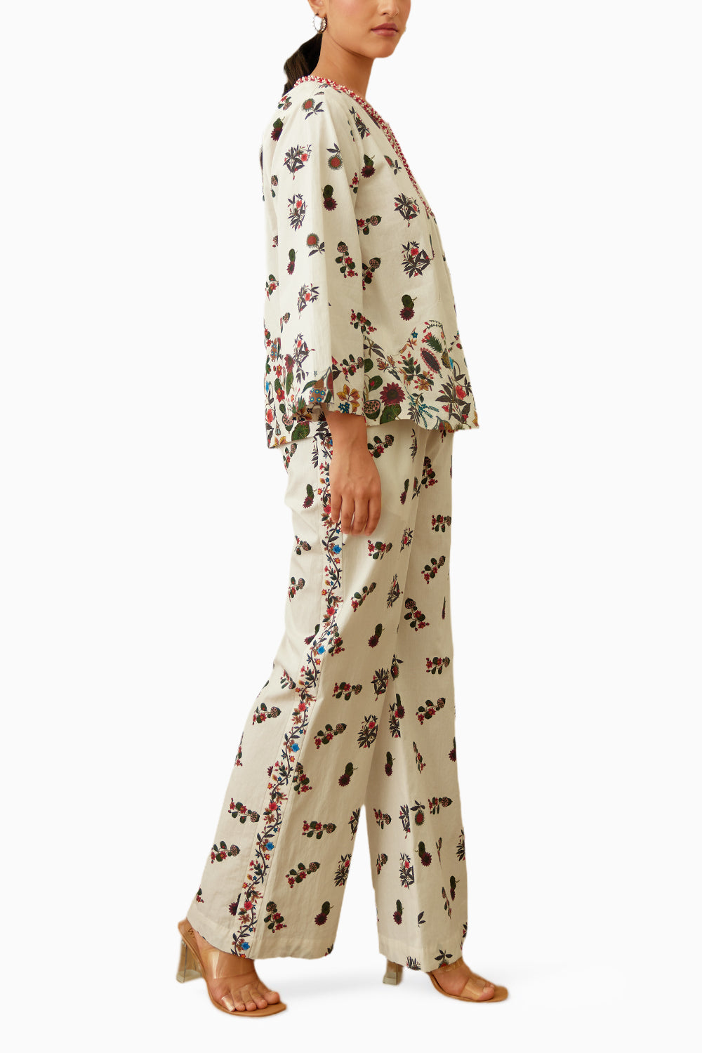 Ivory Kohinoor Buta Printed Co-ord Set