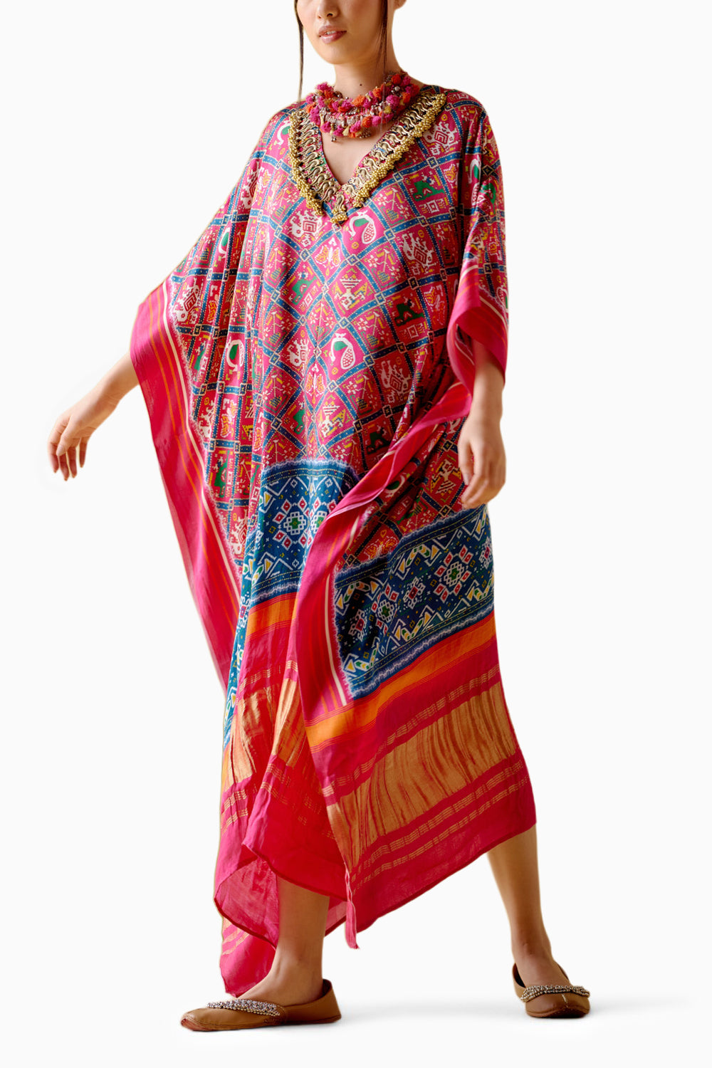 Advaita Fushia Kaftan