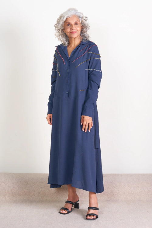 Pinched Shirt Dress