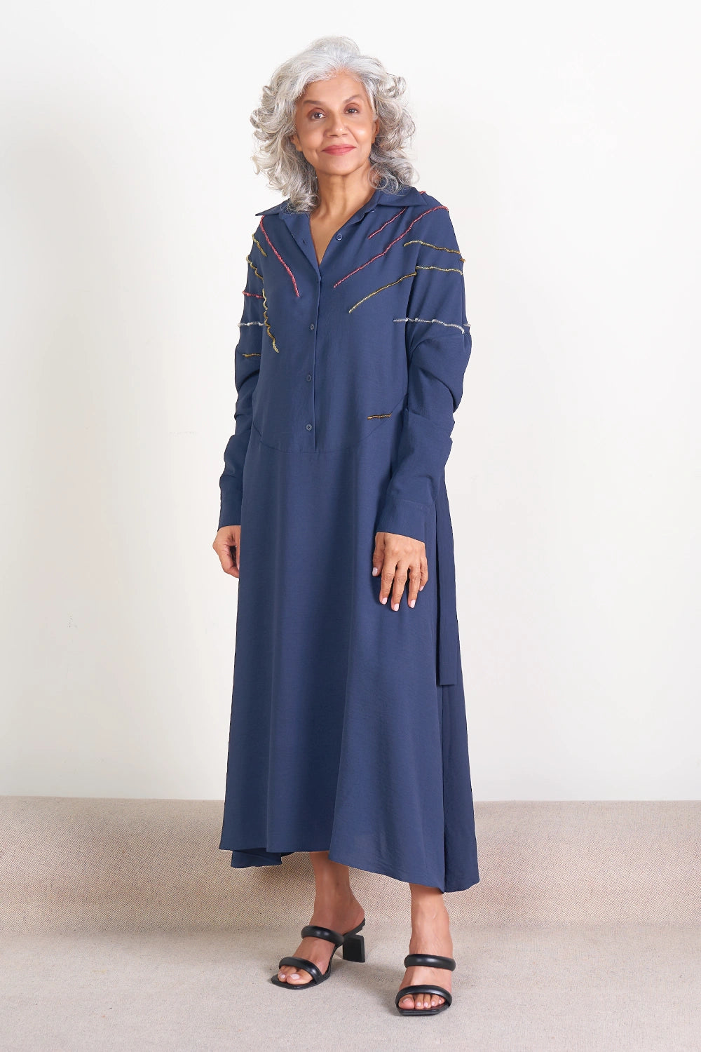 Pinched Shirt Dress