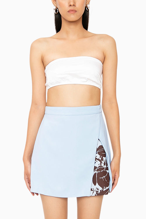 Frosted Vest With Glace Skirt