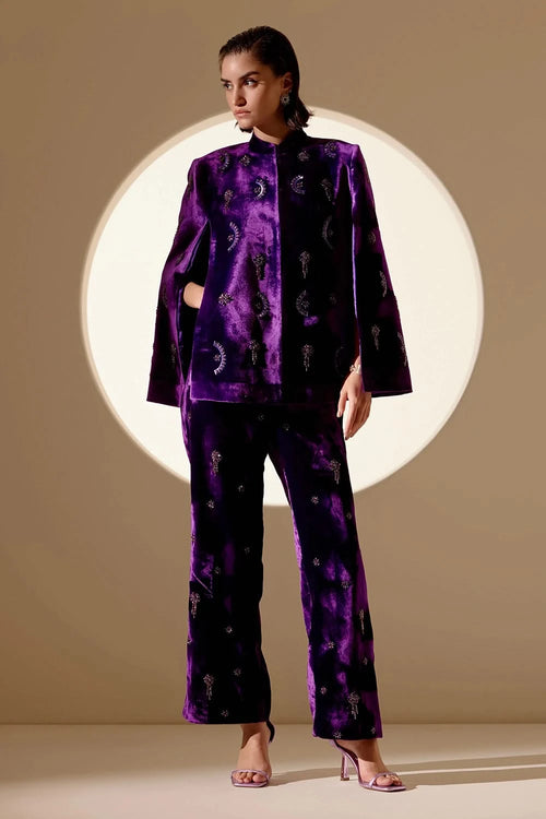 Purple EnchantÃƒÂ© Cape And Pants Set