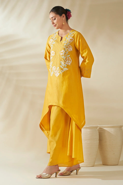 Yellow Noorvi Kurta Set