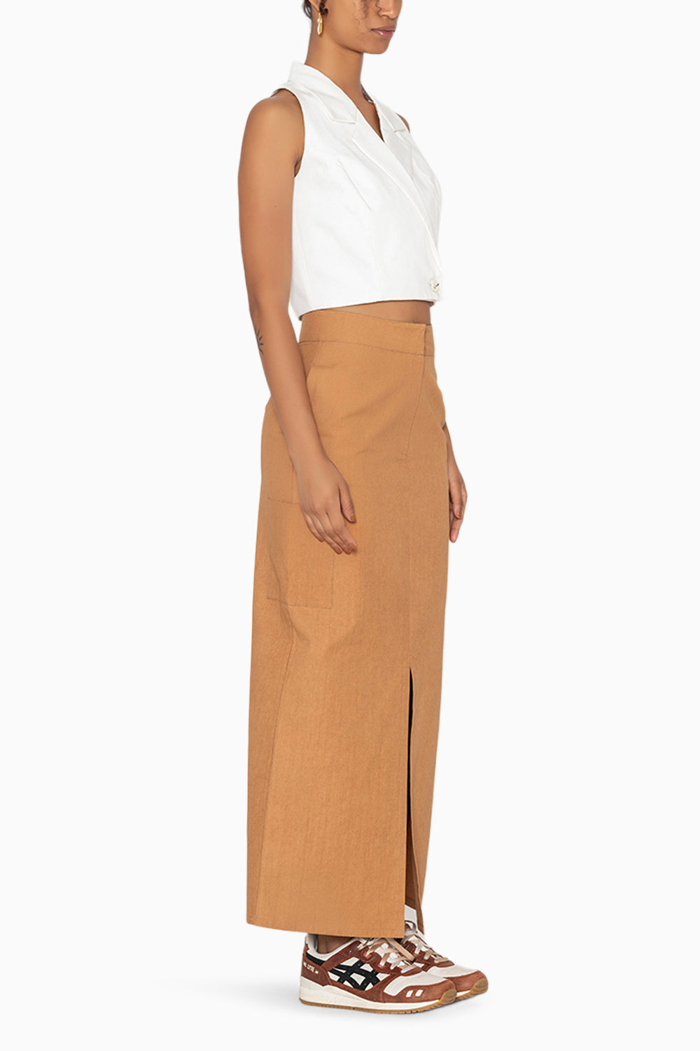 Sandstone Serenade Brown Skirt