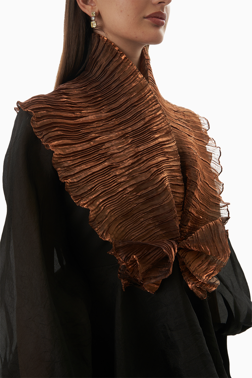 Black and Copper Love Top